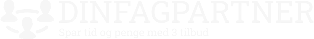 Dinfagpartner logo hvid